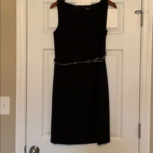 Vince Camino size 10 black dress with belt